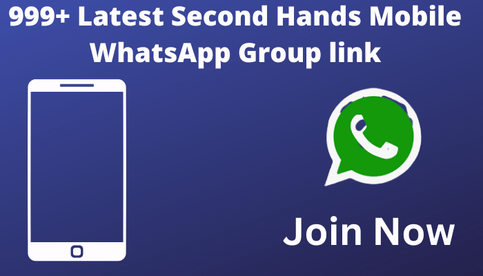 second hand mobile whatsapp group link